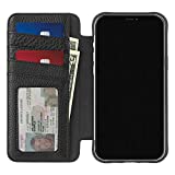 Case-Mate  Wallet Folio  MagSafe Case for iPhone 13 Pro (6.1 Inches), Genuine Pebbled Leather Folio  Compatible with MagSafe Accessories  10ft Drop Protection, Black