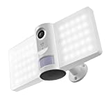 Geeni Sentry Wi-Fi Wireless Smart Floodlight Security Camera, 2-Way Audio, Motion Sensor Alarm, Audio Video Recording, Works with Alexa and Hey Google