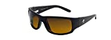 Eagle Eyes Wrap Around Sunglasses - Cozmoz Sports Sunglasses in Black Frame/Gradient Polarized Lens