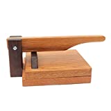 Hardwood Tortilla Press - Red Oak- 8 inch