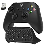 Controller Keyboard for Xbox Series X/ S/ for Xbox One/ One S, Wireless Bluetooth Gaming Chatpad Keypad with USB Receiver, Built-in Speaker & 3.5mm Audio Jack for Xbox Series X/ S/ One/ One S, Black