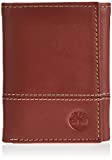 Timberland Men's Leather RFID Blocking Trifold Wallet, Cognac, One Size