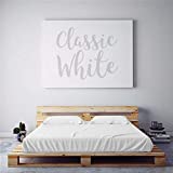 Night Sweats: PeachSkinSheets Classic White 1500tc Soft Sheet Set - Queen