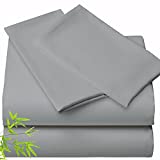 Bamboo Sheet Set - 100% Bamboo Sheets King Size Soft Sheets, Cooling Sheets for Night Sweats Breathable
