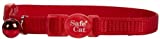 Coastal Pet Products CCP7001RED Nylon Safe Cat Adjustable Breakaway Collar with Bells, Red