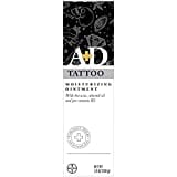 A&D Tattoo Skin Moisturizing Ointment, Skin Moisturizer with Beeswax, Almond Oil and Pro- Vitamin B5-3.5 Oz Tube