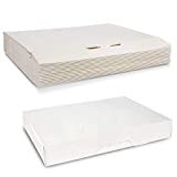White Kraft Paperboard Auto-Popup 1-Piece Donut Bakery Box 15" Length x 11.5" Width x 2.25" Height by MT Products (Pack of 15)