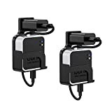 OLAIKE (2 Pack) Outlet Wall Mount for Blink Sync Module 2, Mount Bracket Holder for Blink Outdoor and Indoor Security Camera Black or White Sync Module,No Messy Wires or Screws with Short Cable,Black