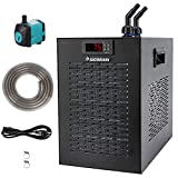 BAOSHISHAN Aquarium Chiller 42gal 1/10 HP Hydroponics Water Chiller Cooling System Special Quiet Design with Refrigeration Compressor for Fish Tank Axolotl Jellyfish Coral Reef Tank 160L