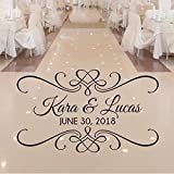 Personalized Wedding Dance Floor Decal, Wedding Reception Decor, Over 30 Colors and Several Sizes