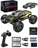 BEZGAR HM101 Hobby Grade 1:10 Scale Remote Control Truck with 550 Motor, 4WD Top Speed 42 Km/h All Terrains Off Road RC Truck ,Waterproof RC Car with 2 Rechargeable Batteries for Kids and Adults