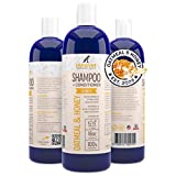 Innovet Pet Products All Natural Oatmeal & Honey Shampoo + Conditioner for Dogs Cats & Small Pets - 16 Oz - No Tear Shampoo for Allergies, Sensitive, Dry Itchy Skin Relief | Made in USA