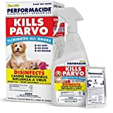 STAR BRITE PERFORMACIDE No-Rinse Disinfectant Deodorizer for Pet Surfaces - Kills Parvovirus, Ringworm, Feline Calicivirus, Avian Influenza (Bird Flu), Refillable, 32 OZ Kit