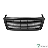 TLAPS Matte Black Horizontal Front Hood Bumper Grill Grille ABS For 04-08 Ford F150