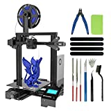 Voxelab Aquila C2 FDM 3D Printer Machine, Bundled with 3D Print Tool Kit Cleaning Set, Resume Printing and Removable Glass Heated Bed and Auto Feeding, DIY 3D Printer Kit for Kids/Beginner