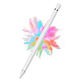Stylus Pen for iPad, iPad Pencil Compatible for iOS, Android, iPad Air/Pro/Mini 2/3/4 and More, Rechargeable Pen for Tablet (White)