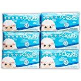 Cloud Wipes Pure Dry Cotton Baby Wipes Soft Durable Unscented Cloth Tissue for Sensitive Skin (2-Pack 200 Count)