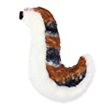 Furryvalley Fursuit Tail Fur Partial Furry Tail for Cosplay Party Costume for Kids Adults (Rust red)