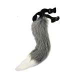 BANLAN Faux Fur Fox Costume Cat Tail Cosplay Halloween Christmas Party Costume One Size