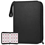 POKONBOY 720 Pockets Trading Card Binder Sleeves Baseball Card Binder Sleeves, Trading Card Holder Carrying Card Case Fit for Baseball Cards, Trading Cards,Football Cards (Black)