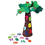 Constructive Playthings 20" H. Freestanding Fabric Tree & Number Props for"Chicka Chicka 123" 31 pc. Set for Ages 3 Years and Up