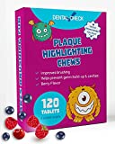 Plaque Disclosing Tablets, Dental Disclosing Tablets, A Teeth Coloring Tablets Plaque Finder Solution to Effectively Remove Plaque and Tartar Buildup, Improves Oral Care (4 Month Supply - 120 Pack)