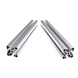 GUWANJI 2Pcs 1000mm 4040 Aluminum Profile T-Slot Width 8mm European Standard Anodized Aluminum Profile Linear Rail for CNC Workbench and 3D Printer