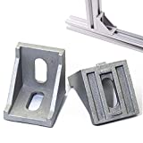 Boeray 20pcs 4040 Inside Corner Bracket Gusset for 4040 Series Aluminum Extrusion Profile with Slot 8mm