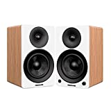 Fluance Ai41 Powered 2-Way 2.0 Stereo Bookshelf Speakers with 5" Drivers, 90W Amplifier for Turntable, TV, PC and Bluetooth 5 Wireless Music Streaming with RCA, Optical & Subwoofer Out (Lucky Bamboo)