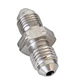 AC PERFORMANCE Stainless Steel Metric -3 AN AN3 Male Flare to -4 AN AN4 Male Thread Union Brake Hose Fitting Adapter