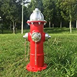 YLSMILE Fake Fire Hydrant for Dogs to Peed on, Dog Fire Hydrant Pee Post, 14.5" Backyard Decor Outdoor Statues Firefighter Gifts for Men (14.5")