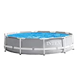INTEX 26701EH Prism Frame Premium Above Ground Swimming Pool Set: 10ft x 30in  Includes 330 GPH Cartridge Filter Pump  SuperTough Puncture Resistant  Rust Resistant  1185 Gallon Capacity