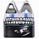 NEWBROWN H11B Halogen Headlight Bulb with Super White Light Long Life Replacement PGJY19-2 12V/55W (2 Pack)