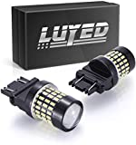 LUYED 2 X 900 Lumens Super Bright 3014 78-EX Chipsets 3056 3156 3057 3057K 3157 4157 LED Bulbs with Projector for Tail Lights Turn Signal Lights,Xenon White
