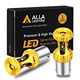 Alla Lighting 1156 7506 LED Bulbs 3000lm Extreme Super Bright Car Motorcycle Signal Reverse Stop Brake Tail Lights BA15S 3497 1141 P21W, 6000K White