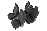 Rough Country Neoprene Seat Covers for 2020-2022 Jeep Gladiator - 91038, Front/Rear, Black