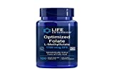 Life Extension Optimized Folate (L-Methylfolate)  Supports Heart & Brain Health  Non-GMO, Gluten-Free, Vegetarian 1700 mcg DFE  100 Vegetarian Tablets