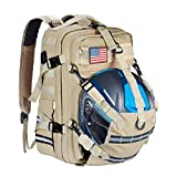 Goldfire Waterproof Tactical Backpack for Men Women, 20L Expandable Helmet Holder/Cycling Backpack/Hiking Helmetcatch Bag/Backpack with USB Port Military Molle Systerm (20L)