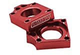 Outlaw Racing Rear Billet CNC Axle Blocks Compatible with Honda CR125R CR250R CRF450R CRF450X CRF250X 2004-2020 (Red)
