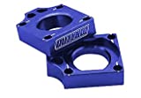 Outlaw Racing Rear Billet CNC Axle Blocks Compatible with YAMAHA YZ250F 2009-2011| YZ450F 2009 (Blue)