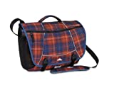 High Sierra Tank Messenger Bag, Flannel Plaid, Black, 18 x 13.5 x 7-Inch