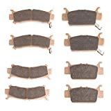 Front & Rear Brake Pads Kit - Compatible with 2016-2021 Honda Pioneer 1000 | 2016-2021 Honda Pioneer 1000-5 | 2019-2021 Honda Talon 1000R 1000X - Replaces 06451-HL4-A01, 06431-HL4-A01