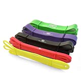 Garage Fit Pull up Assist Bands - Heavy Duty Resistance Bands, Mobility Bands, Pull Bands, Assisted Pull Up Bands, Pull-up Band (Bundle #0 Yellow #1 Red #2 Black #3 Purple #4 Green)