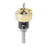 Amana Tool - (55227) Carbide Tipped 82Â° Countersink with Adjustable Depth Stop & No-Thrust Ball Bearing, 3/8 Dia x 1/8 Drill