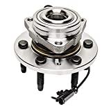 Detroit Axle - 4WD Front Wheel Bearing and Hub Assembly Replacement for 2007-2014 Chevrolet Suburban Tahoe Silverado GMC Yukon Sierra 1500 Cadillac Escalade - 1pc Set