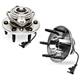 Detroit Axle - 4WD Front Wheel Bearing and Hub Assembly Replacement for 2007-2014 Chevrolet Suburban Tahoe Silverado GMC Yukon Sierra 1500 Cadillac Escalade - 2pc Set