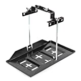 Battery Hold Down Tray, Storage Battery Holder Tray Mount Hold Down Clamp Bracket Kit Car Accessory(23cm)