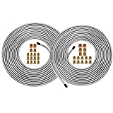 25 Ft. of 3/16 and 1/4 Zinc-Coated Brake Line Tubing Kit - Muhize 25 ft 3/16" & 1/4" Steel Tube Roll (Includes 16 & 16 Fittings)