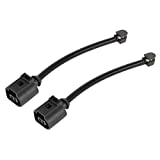 X AUTOHAUX 2pcs 7P0907637C Rear Brake Pad Electronic Wear Sensor Replacement Brake Pad Wear Indicators for Volkswagen Touareg 2011-2016