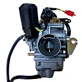 GLENPARTS Carburetor FOR YERF DOG DOGG GY6 150 150cc Scooter Moped Go Kart Carb